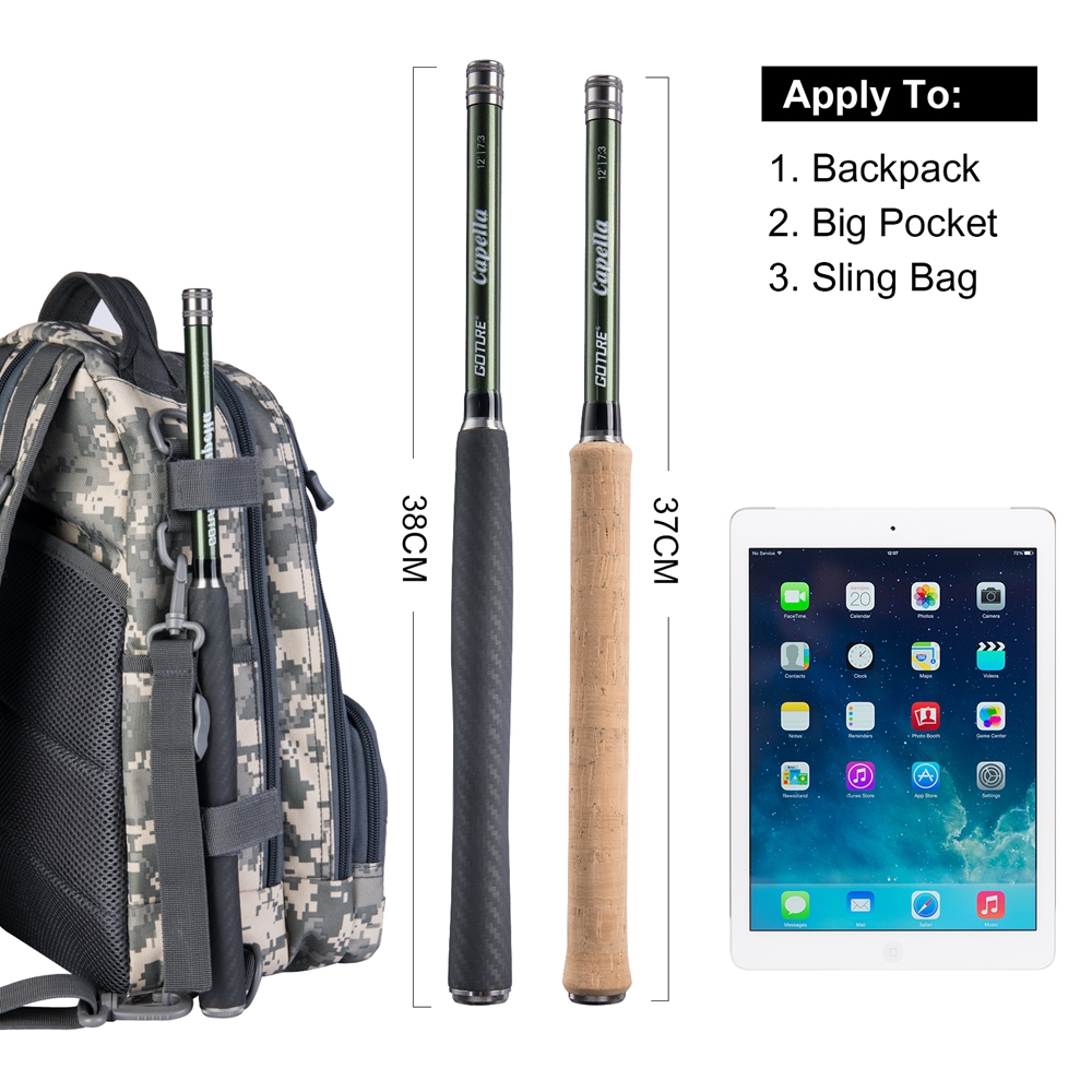 Goture tenkara vara de pesca c - Fishing Rod Carbon Fiber avaliação e preço