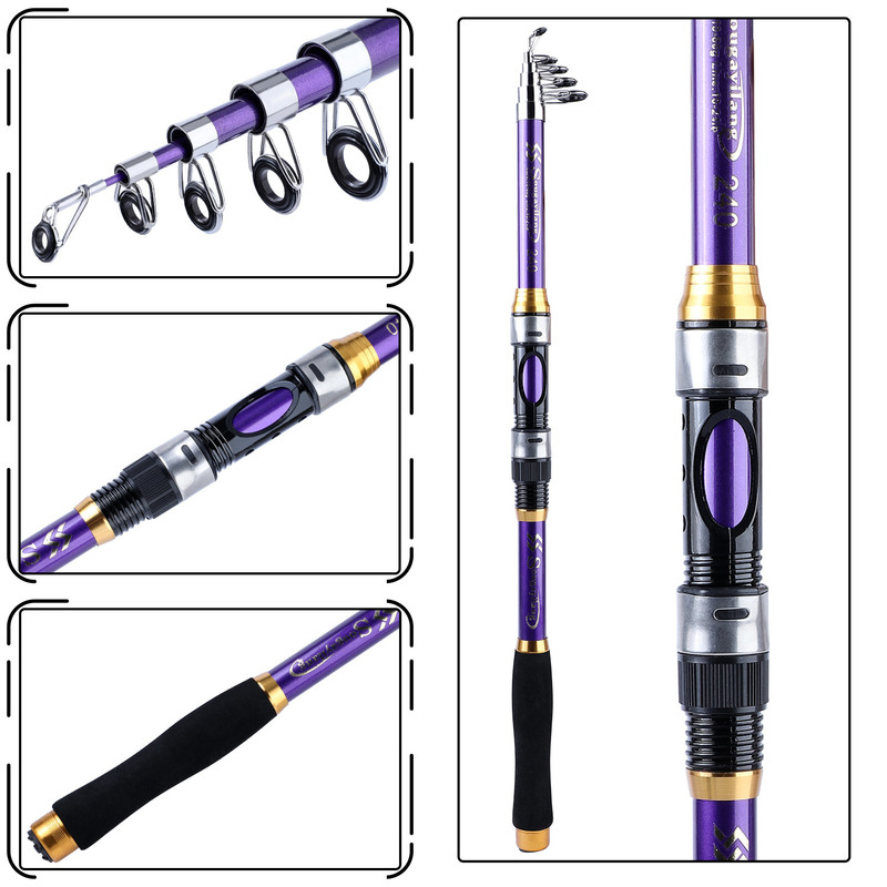 Sougayilang-Telescópica Carpa  - Fishing Rod Surf avaliação e preço
