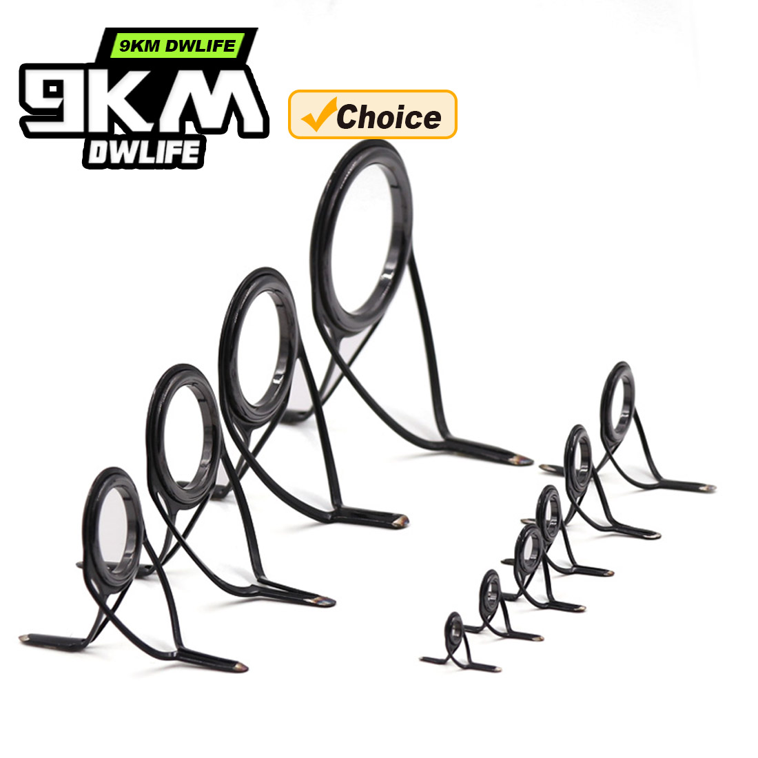 Kit de Guias de Vara Curva 9KM - Fishing Rod Casting avaliação e preço